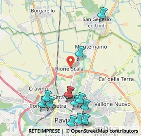 Mappa Rione Scala, 27100 Pavia PV, Italia (2.54462)