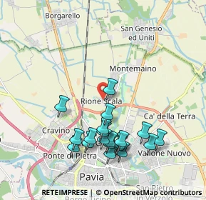 Mappa Rione Scala, 27100 Pavia PV, Italia (1.9945)