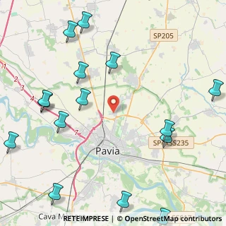 Mappa Piazzale Salvo D'Acquisto, 27100 Pavia PV, Italia (5.88933)