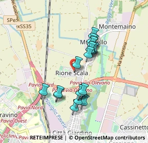 Mappa Rione Scala, 27100 Pavia PV, Italia (0.7365)