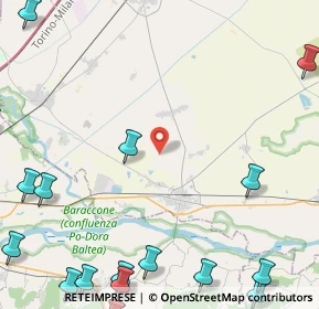 Mappa Strada Monte, 13044 Crescentino VC, Italia (7.5515)