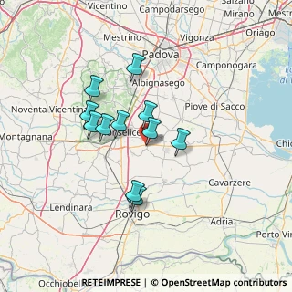 Mappa Via Colombo, 35020 Tribano PD, Italia (11.099090909091)