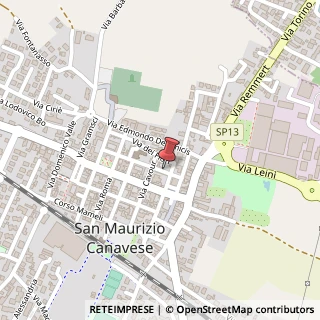 Mappa Via Edoardo Bertone, 17, 10077 San Maurizio Canavese, Torino (Piemonte)