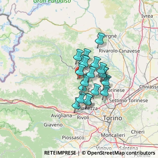 Mappa Via Torino, 10070 Vallo torinese TO, Italia (8.956)