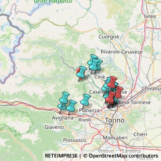 Mappa Via Torino, 10070 Vallo torinese TO, Italia (13.142)