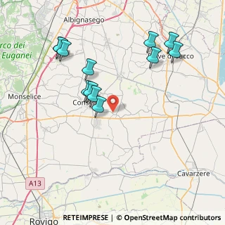 Mappa Via Vecchio Adige, 35020 Arre PD, Italia (8.25833)