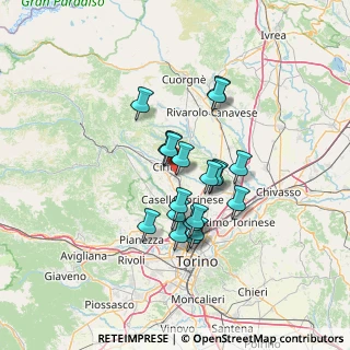 Mappa Via Domenico Valle, 10077 San Maurizio Canavese TO, Italia (10.339)
