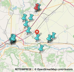 Mappa Via Crescentino, 13040 Saluggia VC, Italia (8.632)