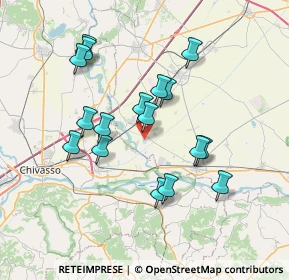 Mappa Via Crescentino, 13040 Saluggia VC, Italia (6.71353)