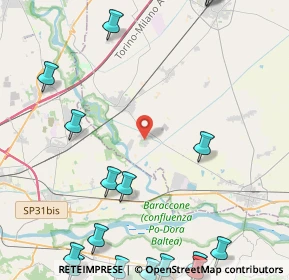 Mappa Via Crescentino, 13040 Saluggia VC, Italia (7.0965)