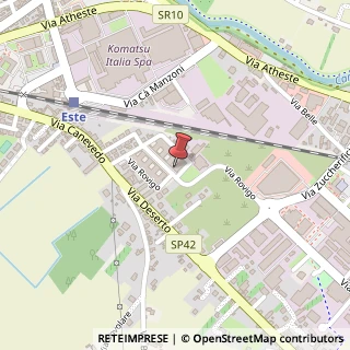 Mappa Via Rovigo, 69, 35042 Este, Padova (Veneto)