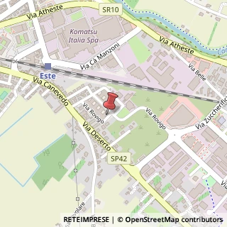 Mappa Via Rovigo, 77, 35042 Este, Padova (Veneto)