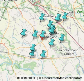 Mappa Via XXV Aprile, 27019 Villanterio PV, Italia (5.61667)