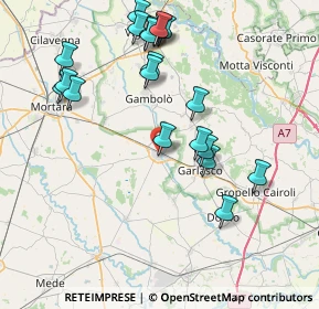 Mappa Via G. Mussini, 27020 Tromello PV, Italia (8.414)