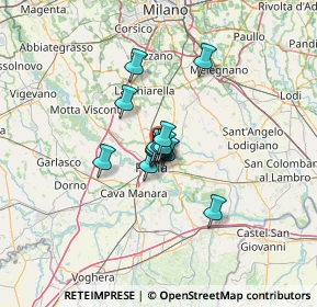 Mappa Via Vigentina, 27100 Pavia PV, Italia (7.03643)