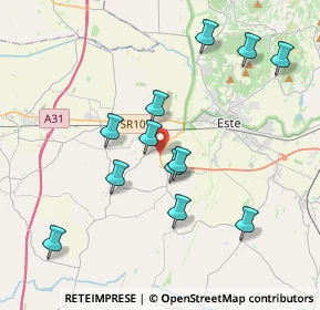 Mappa Via Giuseppe Verdi, 35040 Carceri PD, Italia (3.81667)