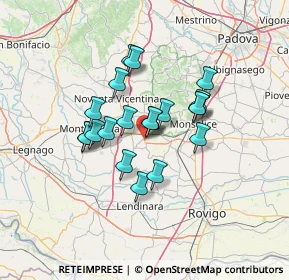 Mappa Via Giuseppe Verdi, 35040 Carceri PD, Italia (10.2555)