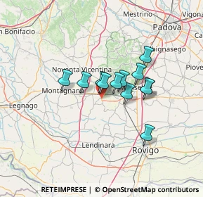 Mappa Via Giuseppe Verdi, 35040 Carceri PD, Italia (9.17583)