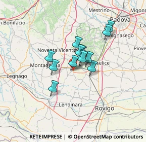 Mappa Via Giuseppe Verdi, 35040 Carceri PD, Italia (8.69077)