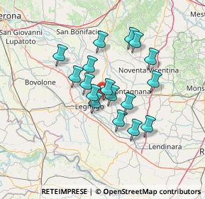Mappa Via Olmo, 37040 Boschi Sant'Anna VR, Italia (10.85882)