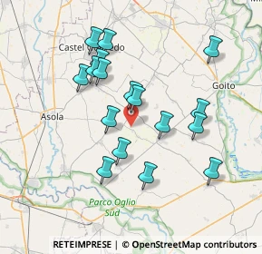 Mappa Strada Zanzarino, 46040 Piubega MN, Italia (6.82353)