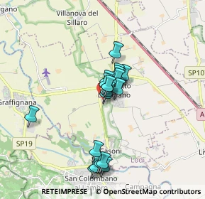 Mappa Via Eugenio Curiel, 26812 Borghetto Lodigiano LO, Italia (1.311)