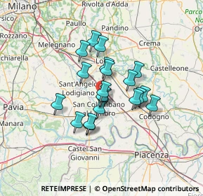 Mappa 26812 Borghetto Lodigiano LO, Italia (9.7585)