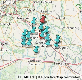 Mappa 26812 Borghetto Lodigiano LO, Italia (9.9155)