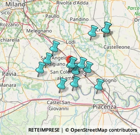 Mappa 26812 Borghetto Lodigiano LO, Italia (10.95071)