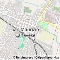 Map San Maurizio Canavese