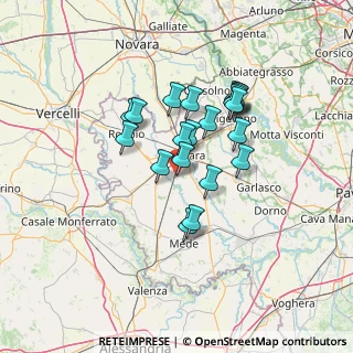 Mappa Via Guglielmo Marconi, 27020 Olevano di Lomellina PV, Italia (10.7255)