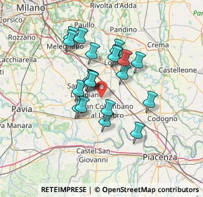 Mappa Frazione Vigarolo, 26812 Borghetto Lodigiano LO, Italia (10.8285)