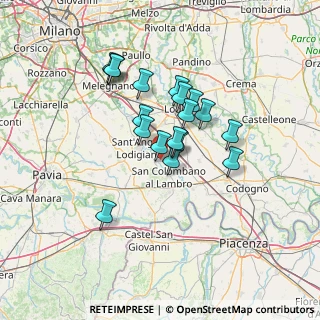 Mappa Frazione Vigarolo, 26812 Borghetto Lodigiano LO, Italia (10.87944)