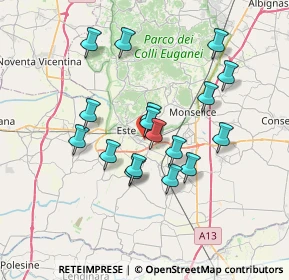 Mappa Via Marco Bressan, 35042 Este PD, Italia (6.17882)