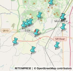 Mappa Via Marco Bressan, 35042 Este PD, Italia (4.40769)