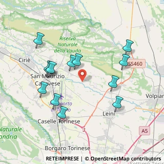 Mappa Via Malanghero, 10070 San Francesco Al Campo TO, Italia (3.95462)