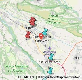 Mappa Via Madonna della Neve, 10077 San Maurizio Canavese TO, Italia (5.56083)