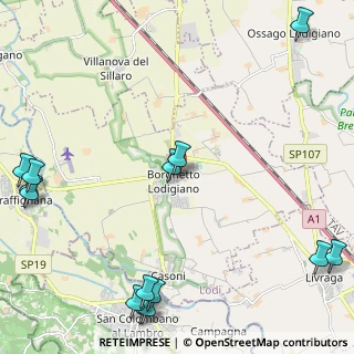 Mappa Via Case Braila, 26812 Borghetto Lodigiano LO, Italia (3.30143)
