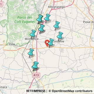 Mappa Via del Mare, 35020 Monselice PD, Italia (7.01917)