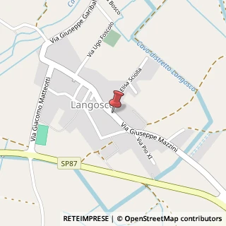 Mappa Via Giuseppe Mazzini, 12, 27030 Langosco PV, Italia, 27030 Langosco, Pavia (Lombardia)