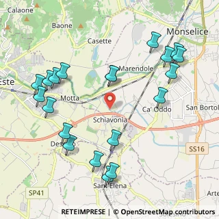Mappa Via Granzette, 35043 Monselice PD, Italia (2.418)