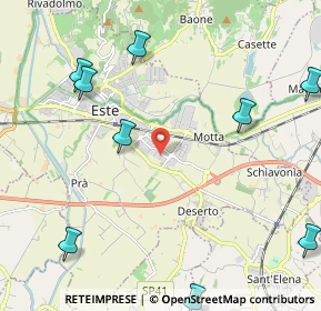 Mappa Via Gaetano Longo, 35042 Este PD, Italia (3.08818)