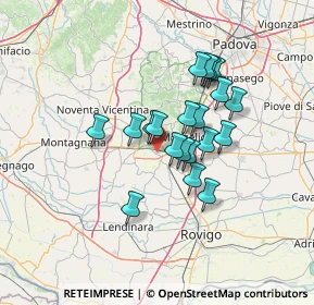Mappa Via Gaetano Longo, 35042 Este PD, Italia (10.3445)