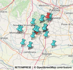 Mappa Via Gaetano Longo, 35042 Este PD, Italia (10.4155)