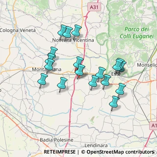 Mappa Via Roma, 35040 Santa Margherita D'adige PD, Italia (6.81111)