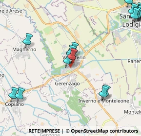 Mappa Via Vittorio Bachelet, 27019 Villanterio PV, Italia (3.06647)