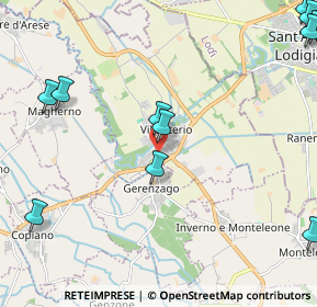 Mappa Via Vittorio Bachelet, 27019 Villanterio PV, Italia (3.05364)