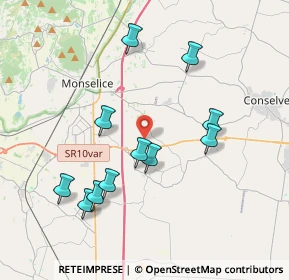 Mappa Via Cuora, 35043 Monselice PD, Italia (3.78727)