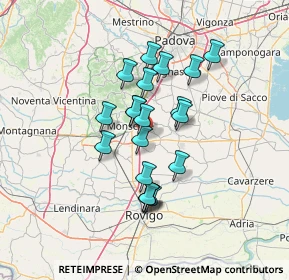 Mappa Via Cuora, 35043 Monselice PD, Italia (10.8115)