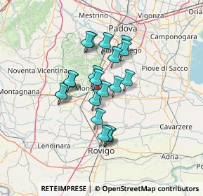 Mappa Via Cuora, 35043 Monselice PD, Italia (10.3565)